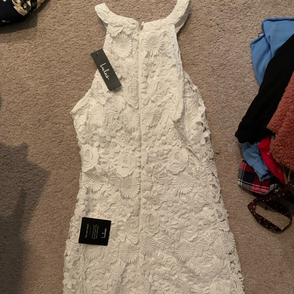 White lace dress